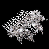 New Crystal Rhinestone Flower Hair Piece For Bride - sparklingselections