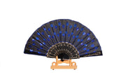 Home Decoration Crafts Print Bamboo Wooden Fan - sparklingselections