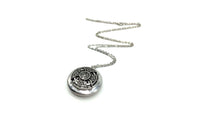 Antique Silver  Cross Oil Diffuser Locket Necklace - sparklingselections