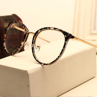 Fashion Black Vintage Metal Optical  Women Eyeglasses - sparklingselections