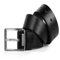 Designer High Quality Leather Single Prong Metal Buckle Black Belt - sparklingselections