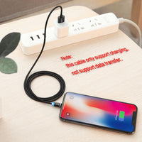 Magnetic Cable 1m Braided Mobile LED Type C Micro USB Magnet Charger Cable for Samsung Apple iPhone X 7 8 6 10 Xs Max XR - sparklingselections