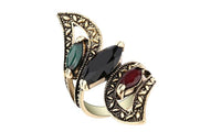 Fashionable Beautiful Vintage Antique Mosaic Resin Rings For Women  - sparklingselections