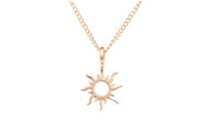 New Fashion Good Gold Color Sun Pendant Necklaces - sparklingselections