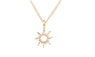 New Fashion Good Gold Color Sun Pendant Necklaces