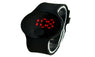 Unisex Circular Pattern Silicone LED Sport Wrist Watch