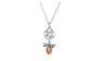 New Stylish Dragonfly Crystal Hollow-out Knot Pendant Necklace