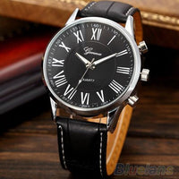 New Fashion Roman Dial Elegant Leather Wrist Watch