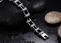 Top Quality New Men's Motorcycle Chain Stainless Steel Bracelet Hip Hop Men Jewelry - sparklingselections