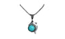 Antique Silver Dolphin Pendant Necklace