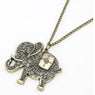New Fashion Vintage Hollow Out Elephant Metal Pendant Necklace For Women/Men Excellent Choice Jewelry