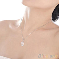 New Fashion Crystal Pea Shaped White Color Jewelry Set - sparklingselections