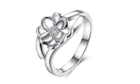 Women's Bague Silver Plated Ring - sparklingselections