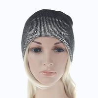 High Quality Winter Warm Knitted Grey Hats For Female  - sparklingselections