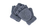 Winter Mittens Women's Fashion Velvet Knitted Fingerless Gloves