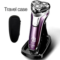 3D floating Head Rechargeable Portable Body Washable Electric Shaver - sparklingselections