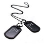 Military Army Style Tags Pendant Necklace