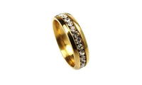 Never Fade Titanium Steel Crystal Band Ring (6,7,8) - sparklingselections