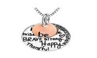 Inspiring Message Necklace Fashion Jewellery For Women - sparklingselections