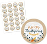 Big Dot of Happiness Happy Thanksgiving, Fall Harvest Party Circle Sticker