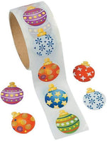 Fun Express Ornament Stickers Roll Christmas Birthday Party - sparklingselections