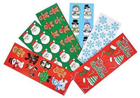 Christmas Sticker Gingerbread Man, Santa, Penguin, Christmas Tree, Candy Cane, - sparklingselections