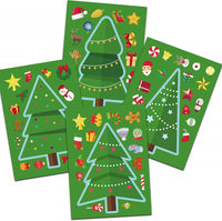 Happy Storm Christmas Party Games for Kids Make a Christmas Tree Sticker Xmas Party - sparklingselections