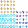 Snowflakes Round Christmas Label Stickers, Party Decoration,Holiday Xmas Card