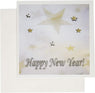 3D Rose Gold and Silver Happy New Years Sweet Gesture Greeting Cards,