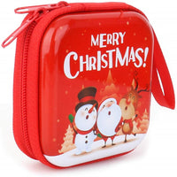 New Small Cute Christmas Zipper Coin Purse Fun Loving Mini Wallet Bag for Kids Candy Pattern Purse - sparklingselections