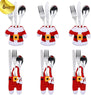 Christmas Silverware Holders Xmas Cutlery Holder Ornaments Party Decorations