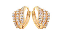 Gold Color Hoop Earrings For Women's - sparklingselections
