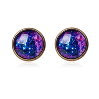 New Stylish Space Glass Dome Cabochon Earrings - sparklingselections