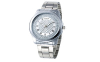 Stainless Steel Silver Dress Watches for Women - sparklingselections