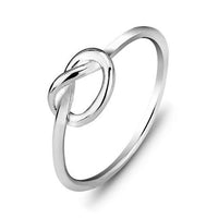New Fashion Sterling Silver Knot Ring - sparklingselections
