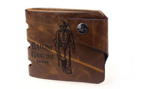 Men's Genuine Leather Wallet Fashion Short Regular Retro Design High Quality Bifold Coin Purse Wallets - sparklingselections