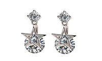 Stylish Double Crystal Earrings For Women - sparklingselections