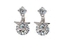 Stylish Double Crystal Earrings For Women