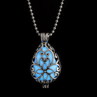 Steampunk Pretty Magic Waterdrop Glowing In The Dark Pendant Necklace - sparklingselections