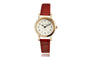 Elegant Rose Gold Leather Women's Watch