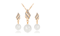 Beautiful Pearl Wedding Party Jewellery Sets For Women - sparklingselections