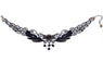 Black Lace Beads Choker Collar Necklace