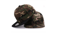 Camouflage Snapback Polyester Blank Flat Cap  - sparklingselections
