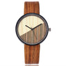 Fashion Luxury Simple Montre Wooden Color Quartz Wrist Watch For Women