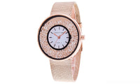 Rose Gold Rhinestone Watch For Women - sparklingselections