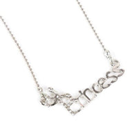 Fashion Letters Pendant With Crown Clavicle Chain Necklace For Women