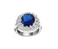 British Kate Princess Diana William Ring with Silver for Women - sparklingselections