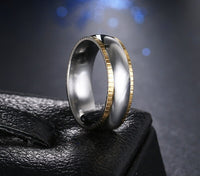 Fashion Clear Smooth Personalized Stainless Steel Ring For Women