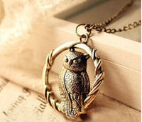 Women's Fashion Ancient Ways The Owl Pendant Necklace - sparklingselections