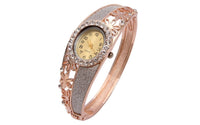 Hollow Bracelet Quartz Rhinestone Watch - sparklingselections